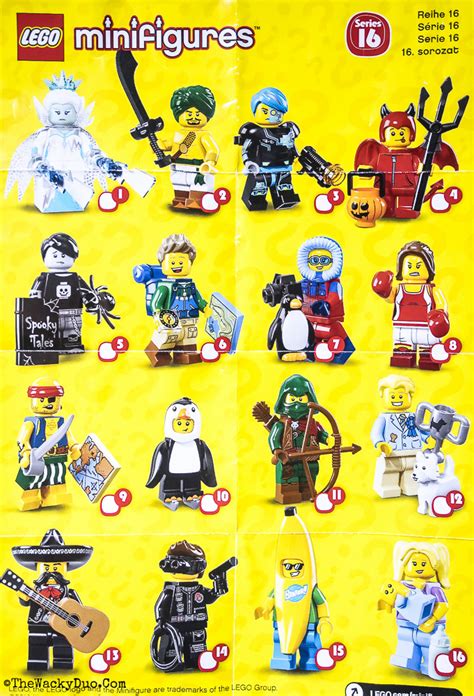 Lego Minifigures Series 16 : Feel Guide | The Wacky Duo | Singapore ...