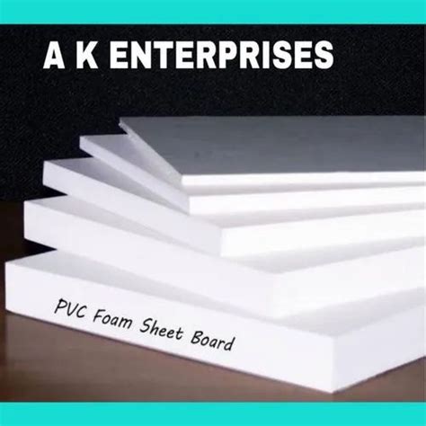 White PVC Foam Board Sheets Thickness 11mm at Rs 95/square feet in ...