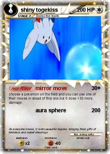 Pokémon shiny togekiss - mirror move - My Pokemon Card