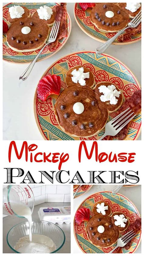 Mickey Mouse Pancakes | Homemade Pancakes Recipe from Scratch