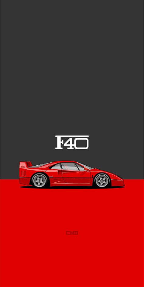 Ferrari F40 in 2021 | Car iphone wallpaper, Ferrari f40, Art cars