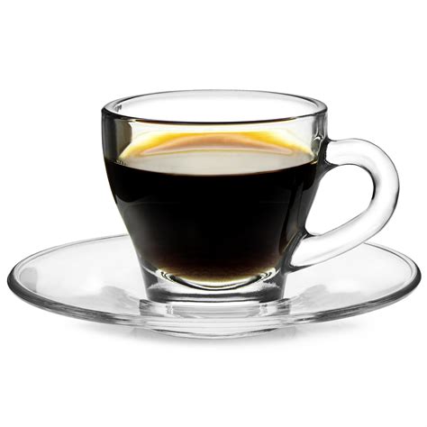 Taza Ischia Glass Espresso Cup and Saucer 2.8oz / 80ml