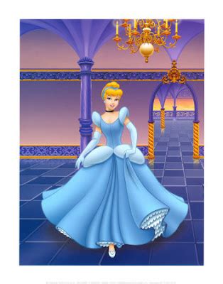 Disney princess cinderella wearing blue dress desktop wallpaper