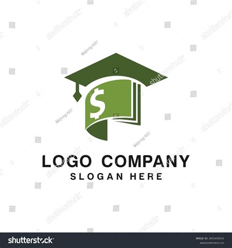 Scholarship Logo Concept Design Student Education Stock Vector (Royalty ...