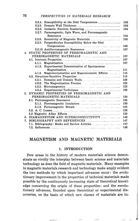 MAGNETISM AND MAGNETIC MATERIALS | Perspectives in Materials Research ...