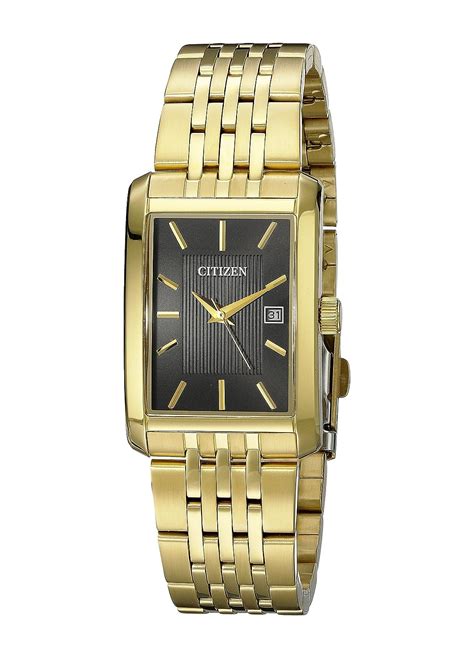 Buy Citizen Men's BH1673-50E Rectangular Gold-Tone Stainless Steel Watch Online at Low Prices in ...