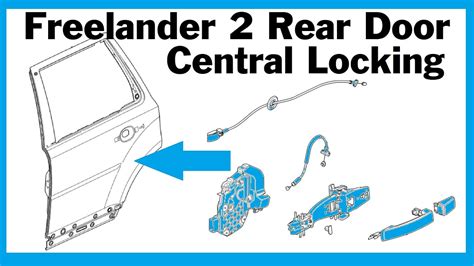 Land Rover Freelander 2 Rear Door Lock / Central locking actuator ...