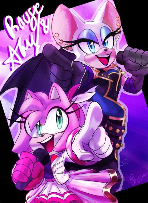 Amy and Rouge by LittleRGG on DeviantArt