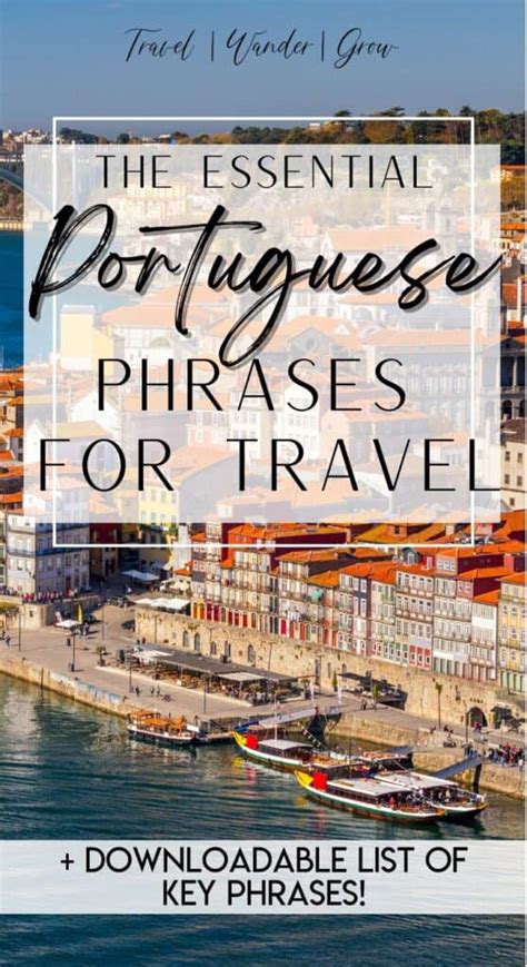 Portuguese Phrases for Travel | The Essentials (with PDF!) - TravelWanderGrow