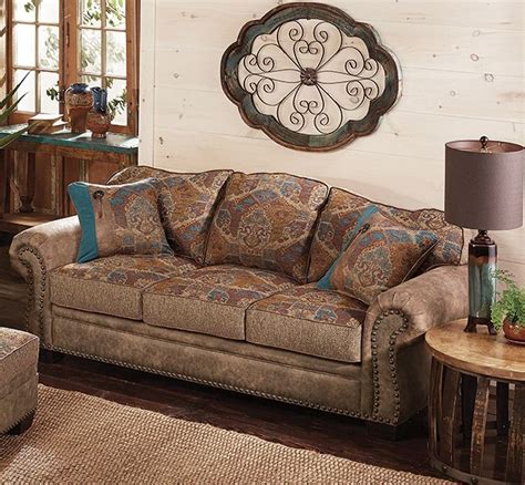 Sunset Canyon Southwestern Sofa | Southwestern sofas, Western home decor, Apartment living room