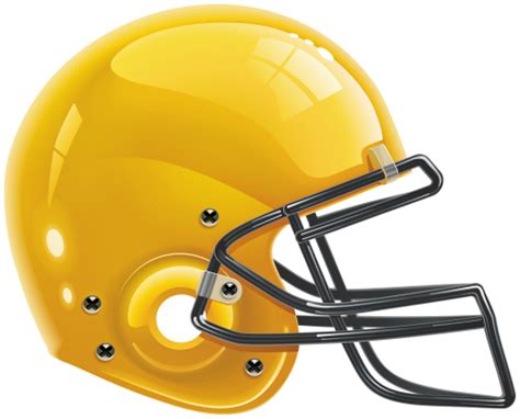 Yellow Football Helmet PNG Clip Art - Best WEB Clipart