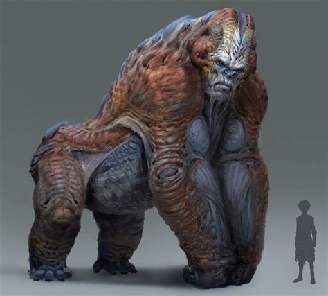 ArtStation - Alien gorilla design, sui yangyang Alien Concept, Monster Concept Art, Fantasy ...