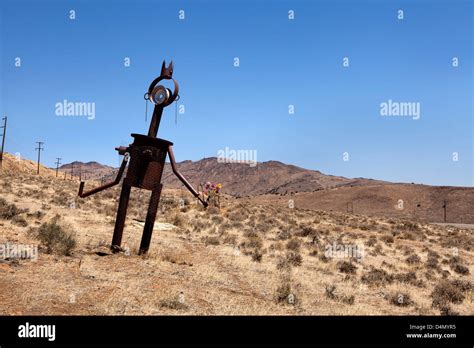 Sculpture art in the Nevada desert, USA Stock Photo - Alamy