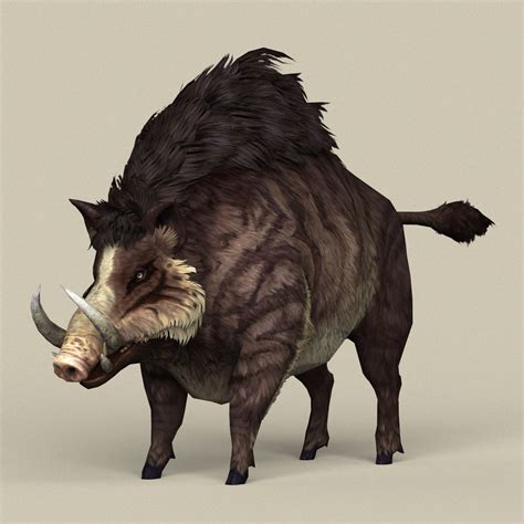 Game Ready Fantasy Boar by plantworld3d | 3DOcean