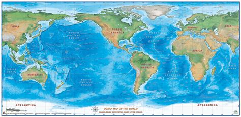 sea depth charts | Oceans of the world, World, Ocean