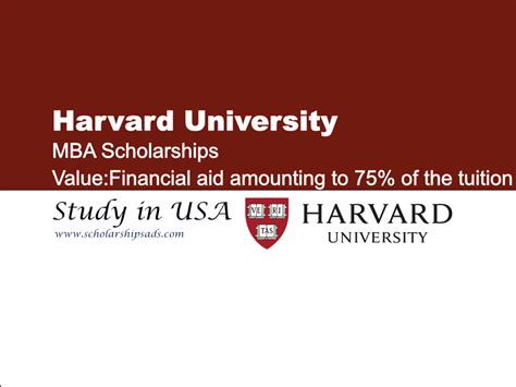 Harvard University MBA Scholarships in USA 2025 | 75% of the tuition fees