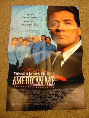 AMERICAN ME 1992 EDWARD JAMES OLMOS 27x41" POSTER N7548 | eBay