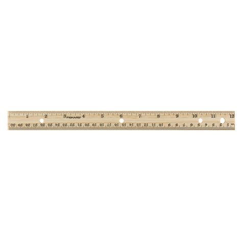 Fiskars 12 inch Wooden Ruler, 1 each, 153590-4001, 12" - Walmart.com ...