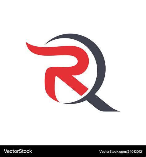 Letter r circle logo Royalty Free Vector Image