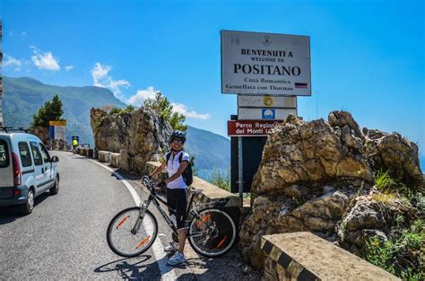 Cycling Amalfi coast road bike rental in Positano