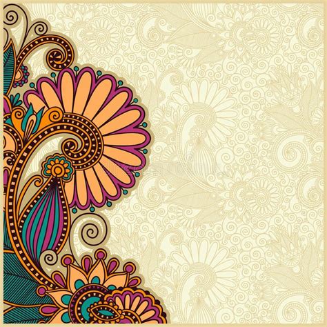 Floral Ornamental Ethnic Background Design