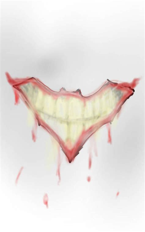 Joker's Smile as the Batman Logo by AJM-Comic-Art on DeviantArt