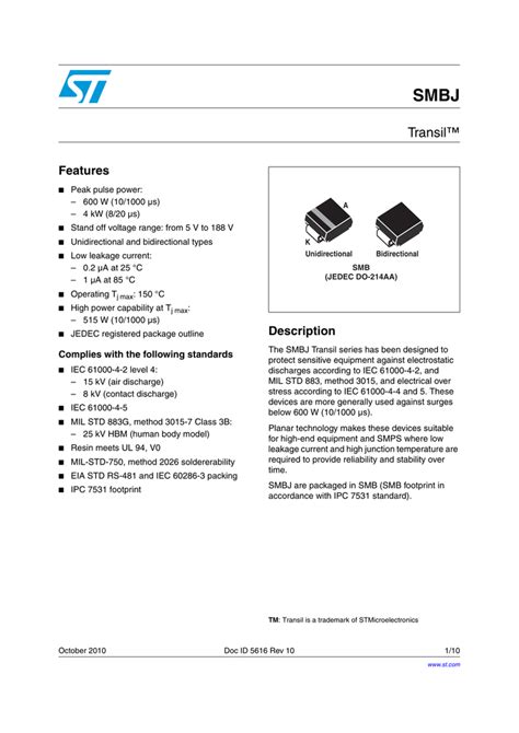 Datasheet - STMicroelectronics