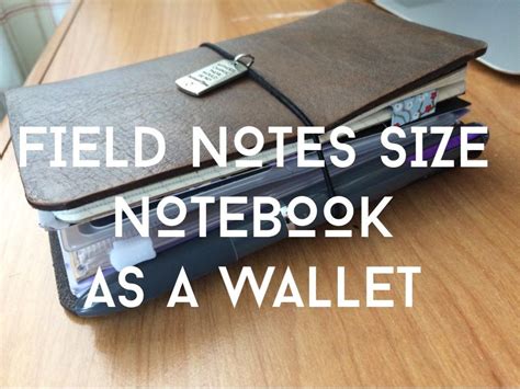 Field Notes Size Notebook as Wallet | Field notes, Planner wallet ...