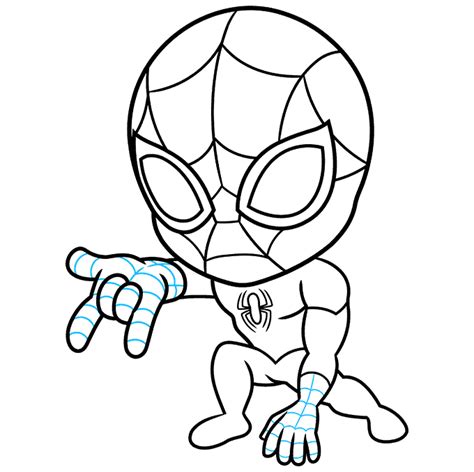 How to Draw a Chibi Spider-Man - Really Easy Drawing Tutorial