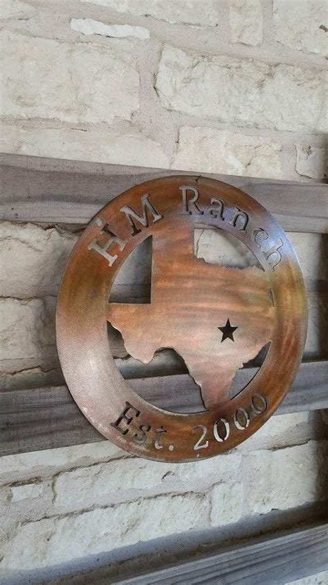 Texas Metal Art Personalized Texas Sign Rustic Sign Texas | Etsy | Texas metal art, Steel art ...