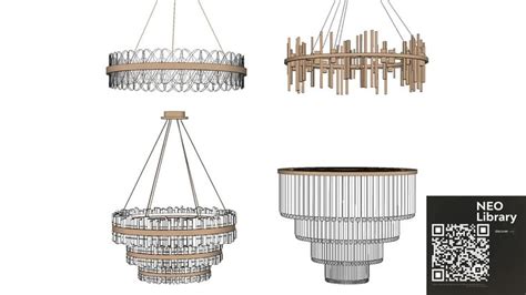 3D Warehouse in 2023 | Contemporary chandelier, Rectangular chandelier ...