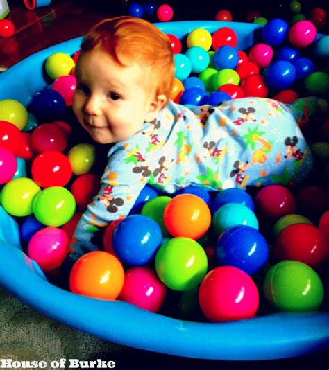 House of Burke: Sensory Ball Pit for Baby - Sensory Saturday