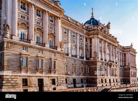 Royal Palace of Madrid view from Sabatini Gardens. Madrid, Comunidad de ...