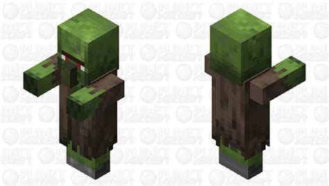 Zombie Villager HD Minecraft Mob Skin