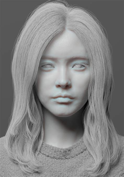 ArtStation - 2019 woman, Seok Yun Jang 3d Portrait, Female Portrait, Portraiture, 3d Model ...