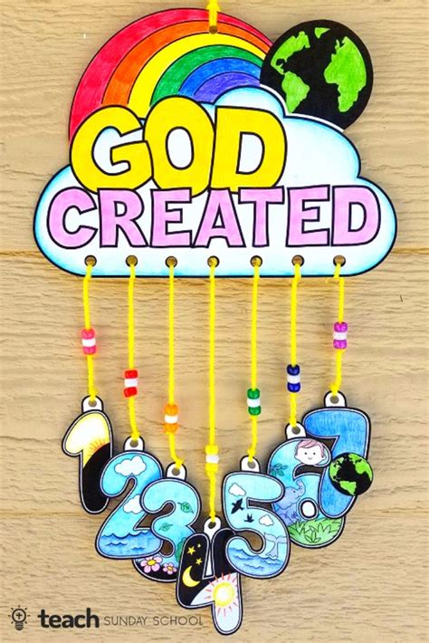 DIY Days of Creation Craft: Mobile | Bible crafts sunday school, Sunday school crafts for kids ...