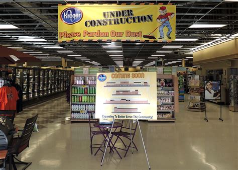 Interior department signs and banners for Kroger food stores. 52" x 15 ...