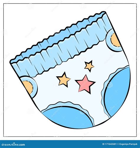 Diaper Flat Icon, Nappy And Protection Vector Illustration ...