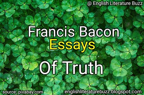 Francis Bacon: Of Truth