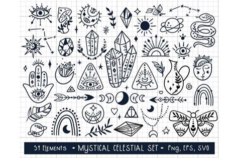 Mystical SVG - kids clipart set