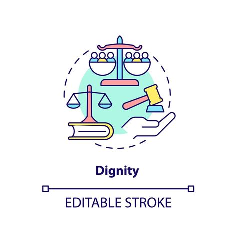 Dignity concept icon. Human rights. International cooperation concept ...