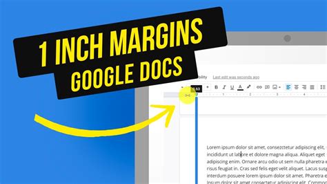 How to Make 1 inch Margins on Google Docs - YouTube