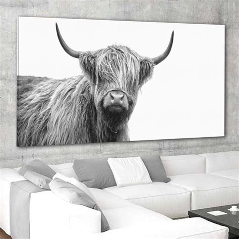 Scottish Highland Cow Canvas Set Wall Art l by Stunning Canvas Prints