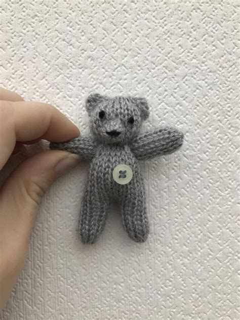 Miniature Knitted Teddy Bears | The WHOot | Knitted teddy bear, Teddy ...