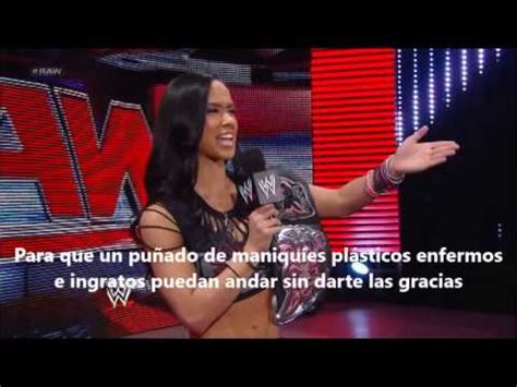 AJ Lee Pipe Bomb subtitulado español - YouTube