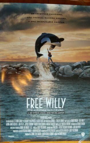 Original 1993 movie poster Free Willy, rolled, 27''x 40'' International, Spanish | #3916240396