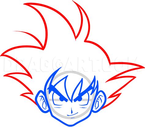 How To Draw Goku Easy, Step by Step, Drawing Guide, by Dawn | dragoart ...