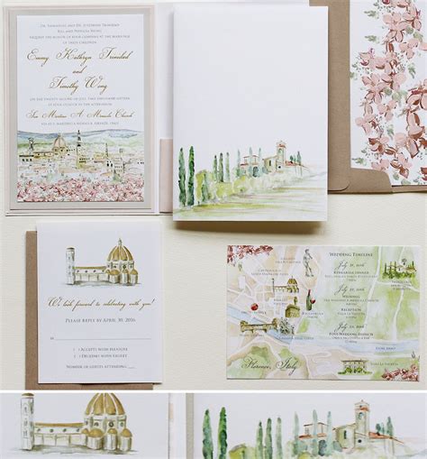 Watercolor Wedding Invitations