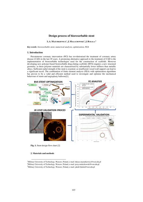 (PDF) Design process of bioresorbable stent