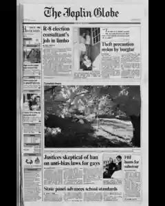 Joplin Globe Newspaper Archives, Oct 11, 1995, p. 1